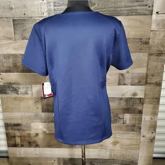 Smitten navy scrub top NWT L - Picture 2 of 4